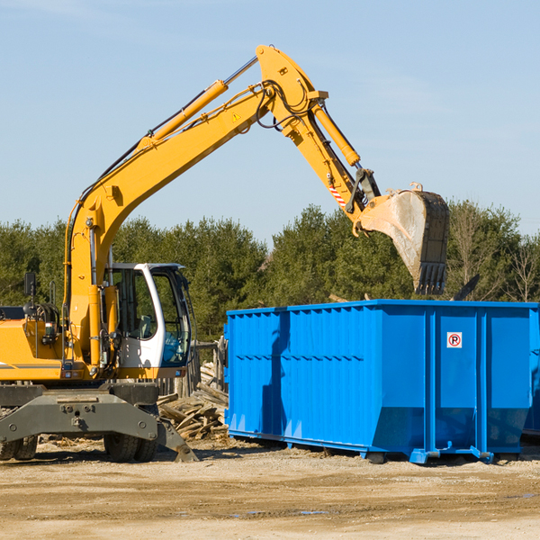 can i choose the location where the residential dumpster will be placed in Shiawassee MI